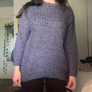 Blue/Navy Lou & Grey cozy oversized knitted sweater